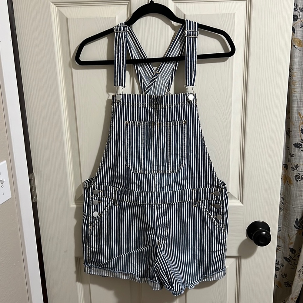 Striped Overalls
